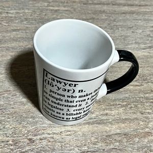 NWOB Tumbleweed Definition Lawyer ceramic mug